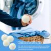 Qurygin Laundry Dryer Balls | Round Fabric Softener Balls - 4 Reusable Natural Fabric Softener Ball, Dry Cleaning Kit Laundry Room Supplies for Home Dormitory view 3