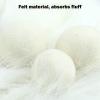 Qurygin Laundry Dryer Balls | Round Fabric Softener Balls - 4 Reusable Natural Fabric Softener Ball, Dry Cleaning Kit Laundry Room Supplies for Home Dormitory view 4