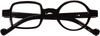 Ashilun One Square One Round Irregular Reading Glasses Retro Readers with Spring Hinge (+300,Black) view 1