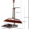CRPPSYYR Broom and Dustpan Set with Long Handle Broom and Dustpan Set for Home Upright Standing Dust Pan Brooms for Room Kitchen Office Lobby Cleaning Use,Brown view 4