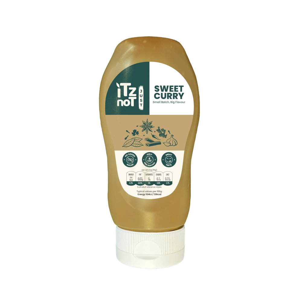 iTz noT jusT Sweet Curry Sauce (Pack of 1, 300ml) The Irresistible Vegan Curry Sauce Sensation, Natural and Healthy Condiment, Authentic Curry Based Flavour
