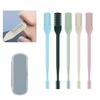 2024 New 2-in-1 Nasal Hair Cutter, Nostril Hair Remover Tool, Double Sided Nose Hair Knife, Portable Manual 360 Rotating Nose Hair Trimmer with Ear Picker for Women Men (5 Colors, 5PCS) view 1