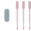 2024 New 2-in-1 Nasal Hair Cutter, Nostril Hair Remover Tool, Double Sided Nose Hair Knife, Portable Manual 360 Rotating Nose Hair Trimmer with Ear Picker for Women Men (Pink, 3PCS) view 1