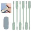 2024 New 2-in-1 Nasal Hair Cutter, Nostril Hair Remover Tool, Double Sided Nose Hair Knife, Portable Manual 360 Rotating Nose Hair Trimmer with Ear Picker for Women Men (Green, 6PCS) view 1