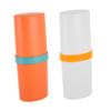 CAXUSD 2pcs Portable Toothbrush Holder Case for Travel Wash Cup Organizer Toothbrush Travel Storage Box view 1