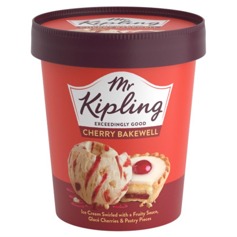 MyAfricaStore Mr Kipling Cherry Bakewell Ice Cream Tub 6x475ml