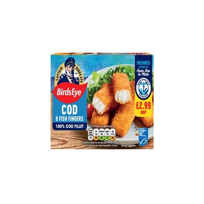 MyAfricaStore PM 2.99 Birds Eye 8 Cod Fish Fingers 12x224g