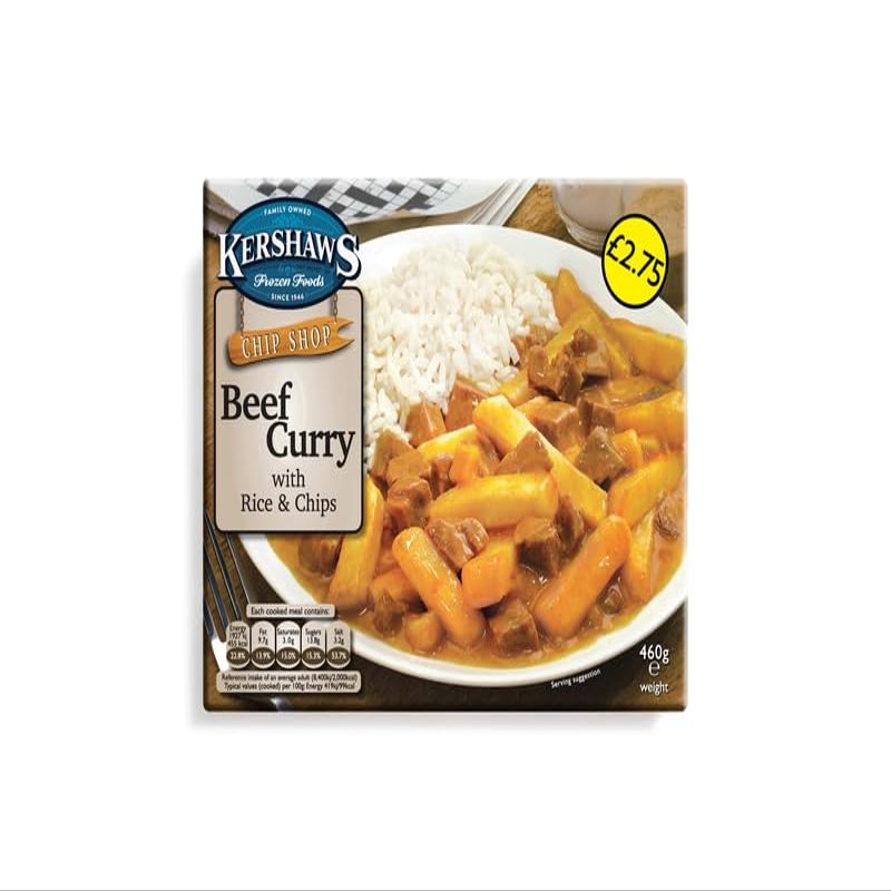 MyAfricaStore PM2.75 Kershaws Beef Curry Unit 6x460g . Packed 2 Units to a case. Unit Weight: 2.52 Kilos.