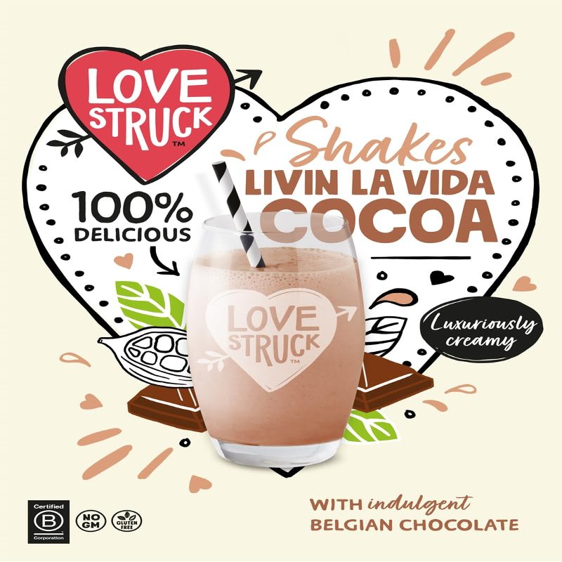 MyAfricaStore Love Struck Milkshake Chocolate(Vida Cocoa) 25x160g