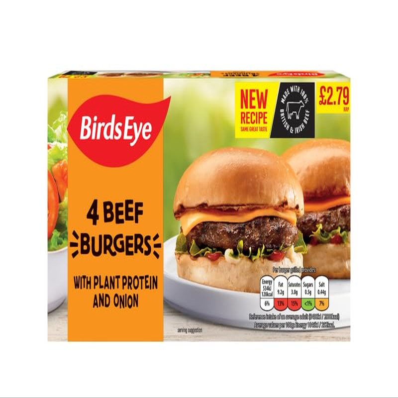 MyAfricaStore PM 2.79 Birds Eye 4 Beef Burger 10x227g