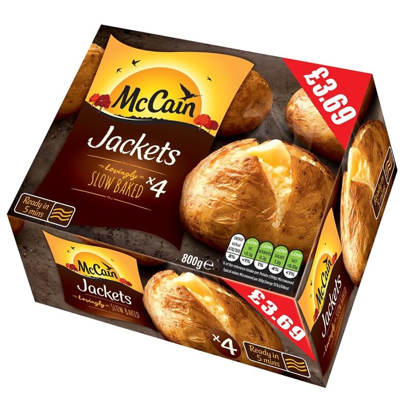 MyAfricaStore PM 3.69 McCains 4pk Jacket Potato 8x800g