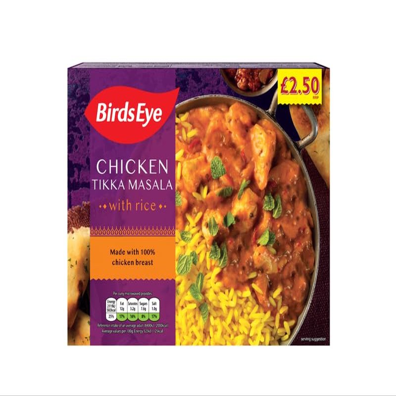 MyAfricaStore PM 2.50 Birds Eye Chicken Tikka Masala & Rice 6x400g
