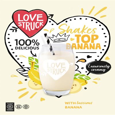 MyAfricaStore Love Struck Milkshake Top Banana 25x160g