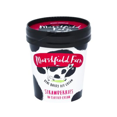 MyAfricaStore Marshfield Strawberries in Clotted Cream 12x125ml