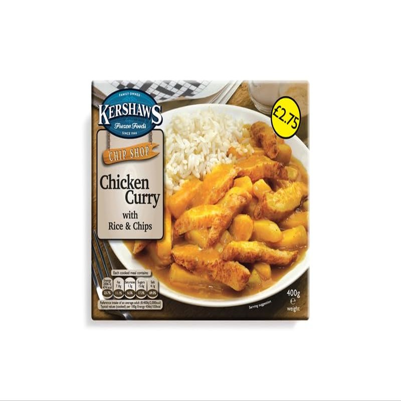 MyAfricaStore PM2.75 Kershaws Chicken Curry UNIT 6x450g Packed 2 units to a case. Unit Weight: 2.52 Kilos.
