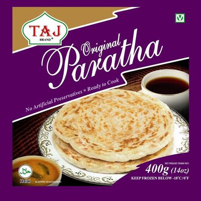 MyAfricaStore TAJ Plain Paratha Unit 6x400g . Packed 2 Units to a case. Unit Weight: 2.40 Kilos.
