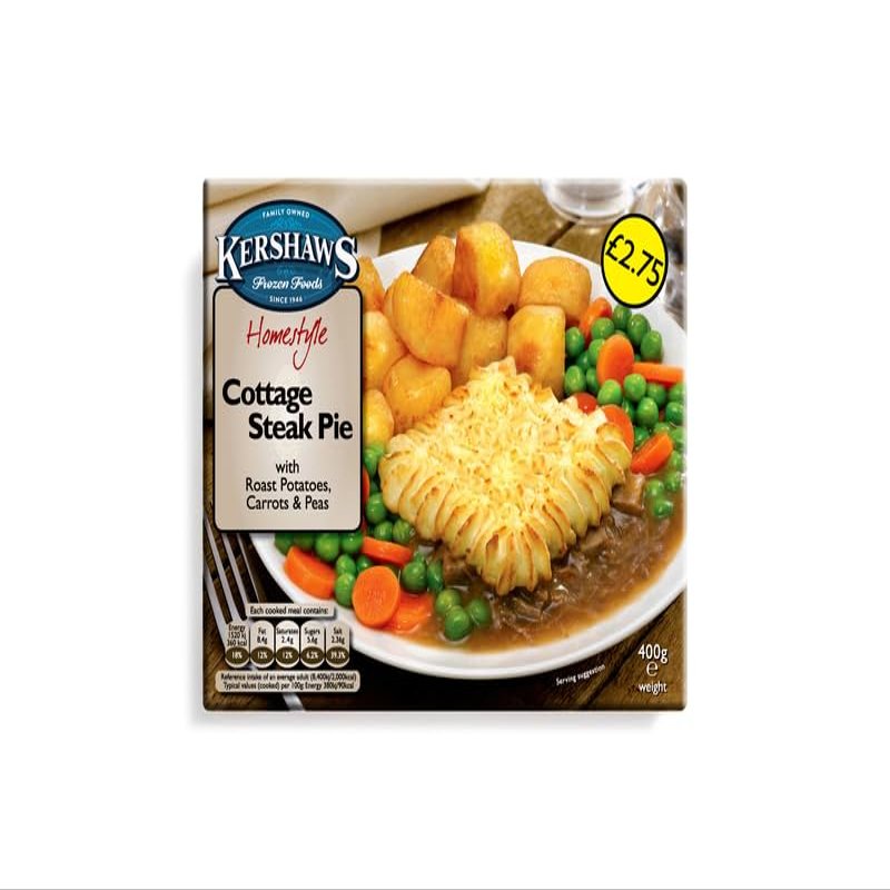 MyAfricaStore PM2.75 Kershaws Cottage Pie Unit 6x400g . Packed 2 Units to a case. Unit Weight: 2.52 Kilos.