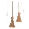 20Pcs Miniature Artificial Mini Straw Brooms, Halloween Brooms Wizard Brooms Hand Brooms, Hanging Decoration Straw Craft Decoration for Cosplay Party view 2