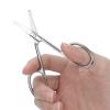 Eyebrow Scissors, Stainless Steel Rounded Tip Nose Hair Scissors Nose Hair Trimmer for Men Grooming Tool for Eyebrows, Nose, Moustache, Beard (MJ-WB094) view 4