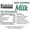 115x Semi-skimmed UHT Milk 12ml Individually Wrapped Mini Portions Pots Jiggers Lakeland view 2