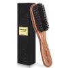 Beard Brush, 100% Real Wild Boar Bristle Walnut Wood Beard & Mustache Comb Brush for Mens Beard Grooming and Care, Gift for Men to Straighten and Promote Beard Growth view 1
