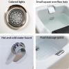 Acrylic Foot Spa Bathtub with Massage- Portable Deep Foot Bath Spa for Home Spa Treatment- Automatically Drain, Hot and Cold Water Adjustment- Foot Detox Bucket Tub- Pedicure Bowl view 4