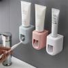 Csnbfiop Wall Mount Automatic Toothpaste Dispenser Waterproof Lazy Toothpaste Holder Bathroom Accessories No Punching view 3
