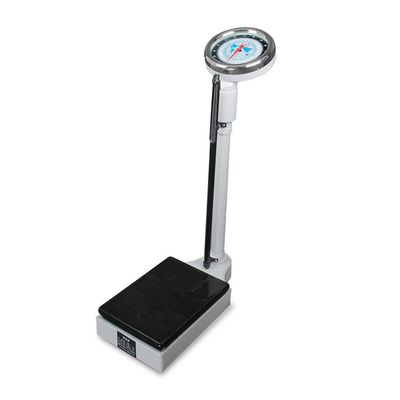 Digital Medical Scale with Height Rod for Health Monitoring in Home, School, Gym & Hospitals - Physician Bathroom Scale for Weight & Height Measurement