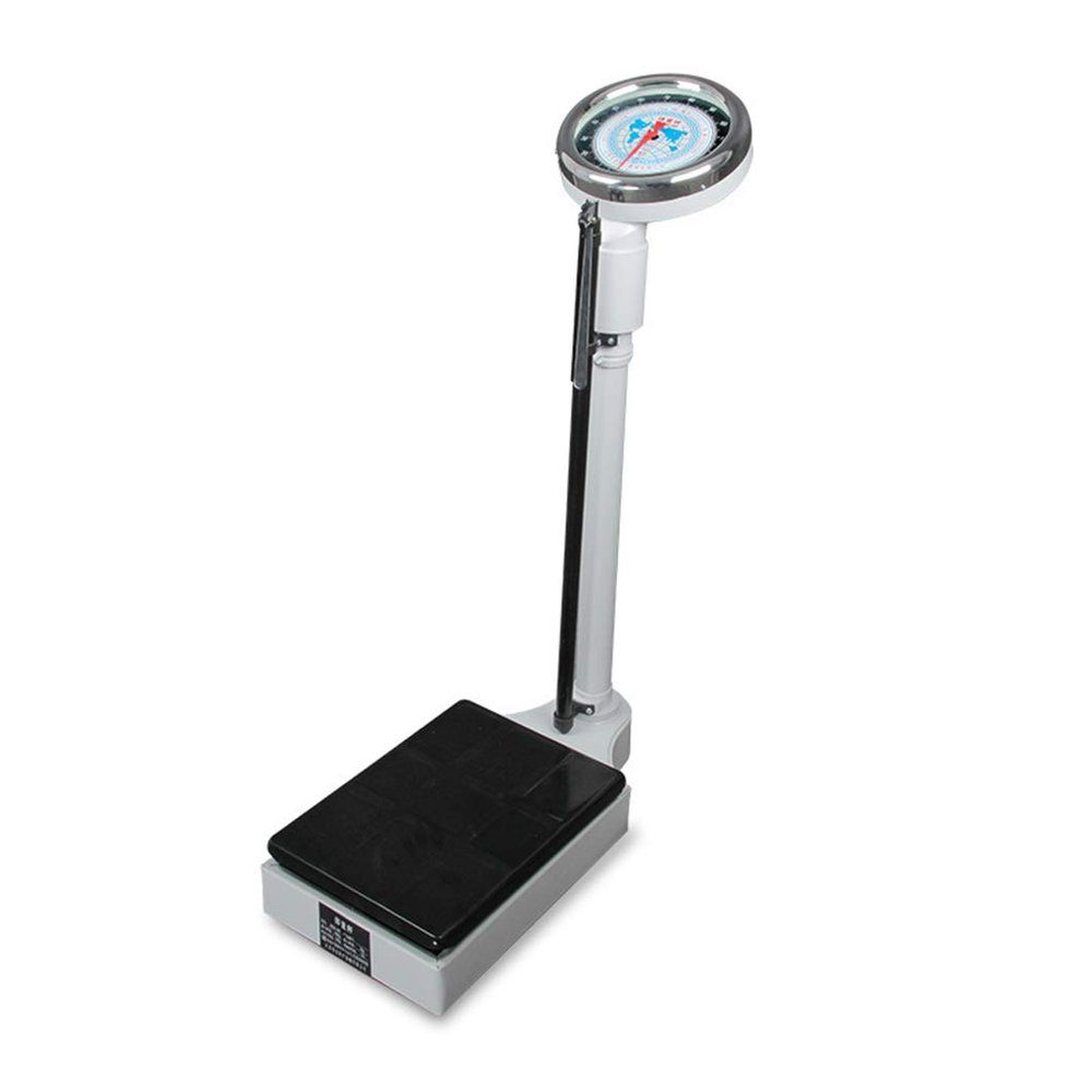 Digital Medical Scale with Height Rod for Health Monitoring in Home, School, Gym & Hospitals - Physician Bathroom Scale for Weight & Height Measurement