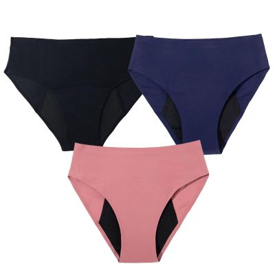 WPJQJWD Menstrual Leakproof Panties, Physiological Breathable Panties Leakproof Period Underwear Menstrual Briefs Women Washable Reusable