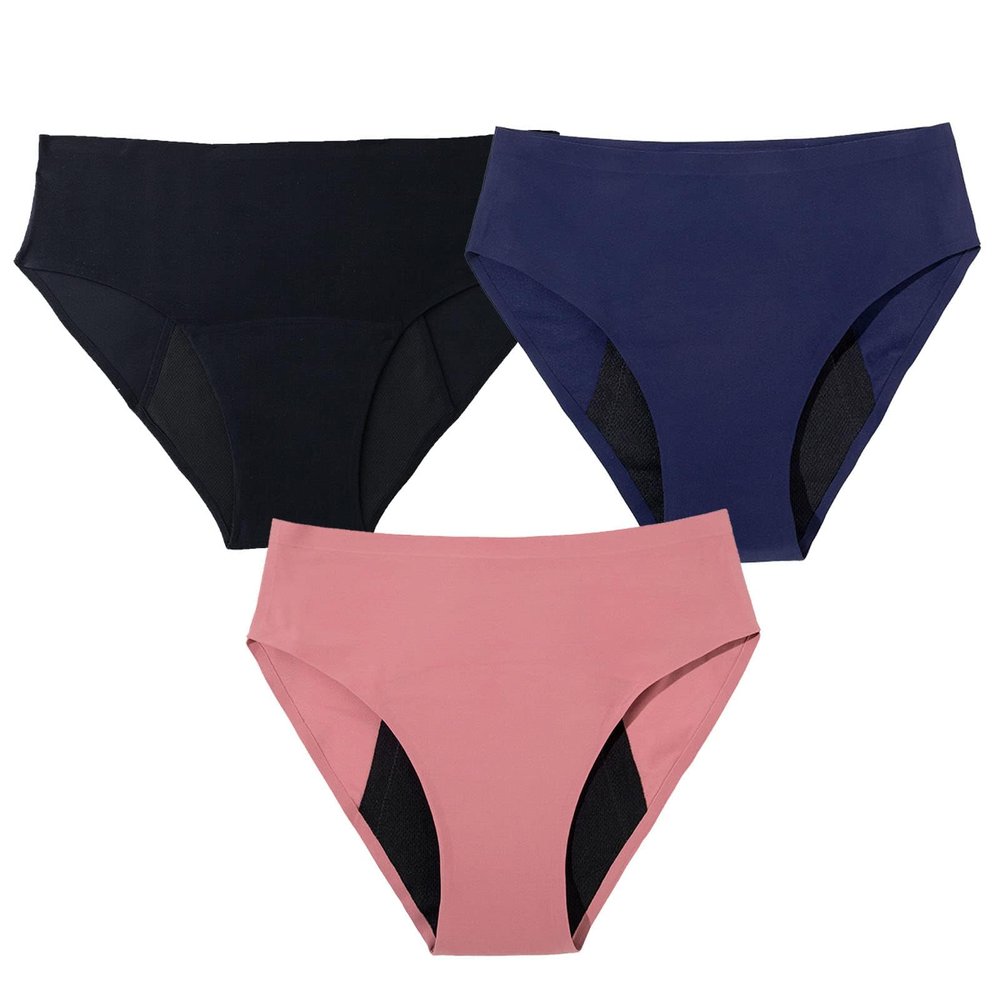 WPJQJWD Menstrual Leakproof Panties, Physiological Breathable Panties Leakproof Period Underwear Menstrual Briefs Women Washable Reusable