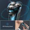 Amurhey Men's Electric Shaver, IPX7 Wet & Dry, Flexible 360 Shaving Heads, USB-C, 120 Min Running Time, Blue view 3