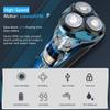 Amurhey Men's Electric Shaver, IPX7 Wet & Dry, Flexible 360 Shaving Heads, USB-C, 120 Min Running Time, Blue view 4