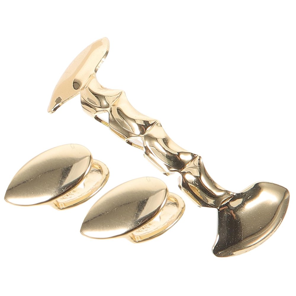 Healvian Adults 8 Gold Hip Hop Vampire Fangs Mouth Grills Set for Halloween Cosplay Costume Props