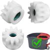 2Pcs White Easy Mop Pedal One Way Clutch Mops Bearing Bucket Gear for OCedar Easywring RinseClean Wheel Bearing Grease Bucket Bearing Spin Mop Bucket Replacement Bearing Mopping view 2