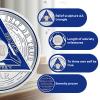 39 Years Sobriety Chips AA Coin Alcoholics Anonymous Medallion Sobriety Gifts for Men Women Recovery Chip Anniversary Token view 4