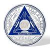 34 Years Sobriety Chips AA Coin Alcoholics Anonymous Medallion Sobriety Gifts for Men Women Recovery Chip Anniversary Token view 2