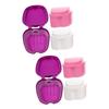 Beaupretty 6pcs Orthodontic Denture Box Retainer Case Storage for False Denture Box Holder for Teeth Case for Daily Use view 1