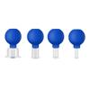 4 PCS Glass Facial Cupping Set,Silicone Vacuum Suction, Cupping Massage Therapy, a Kit for Anti Cellulite, Anti Wrinkle For Eyes, Face and Body Cupping Set view 1