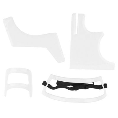 Beard Shaping Tool Kit Neckline Shaving Template Guide Set for Men Hair Styling White beard trimmer template guide
