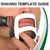 Beard Shaping Tool Kit Neckline Shaving Template Guide Set for Men Hair Styling White beard trimmer template guide view 2