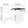 Beard Shaping Tool Kit Neckline Shaving Template Guide Set for Men Hair Styling White beard trimmer template guide view 3