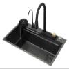SEAYATOO Kitchen Sink, Pull-Out Faucet Dishwashing Sink, Household Nano Dishwashing Basin, Suitable for Bars, Restaurants view 1