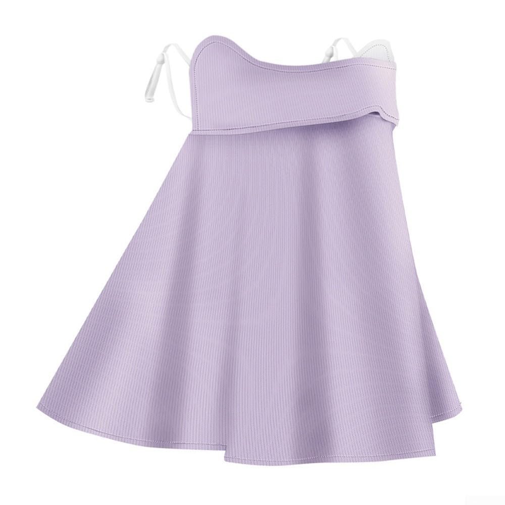 SPORTARC Soft Cooling Material, Breathable Ice Silk, Sunscreen Riding, Woman Face Mask (AMZ Purple)