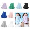 SPORTARC Soft Cooling Material, Breathable Ice Silk, Sunscreen Riding, Woman Face Mask (AMZ Purple) view 3