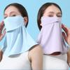 SPORTARC Soft Cooling Material, Breathable Ice Silk, Sunscreen Riding, Woman Face Mask (AMZ Purple) view 4