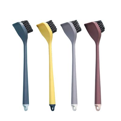 4Pcs Dish Brush Set Long Handle Dish Brush Pot and Pan Cleaning Brushes with Non-Scratch Bristles for Cleaning Dishes