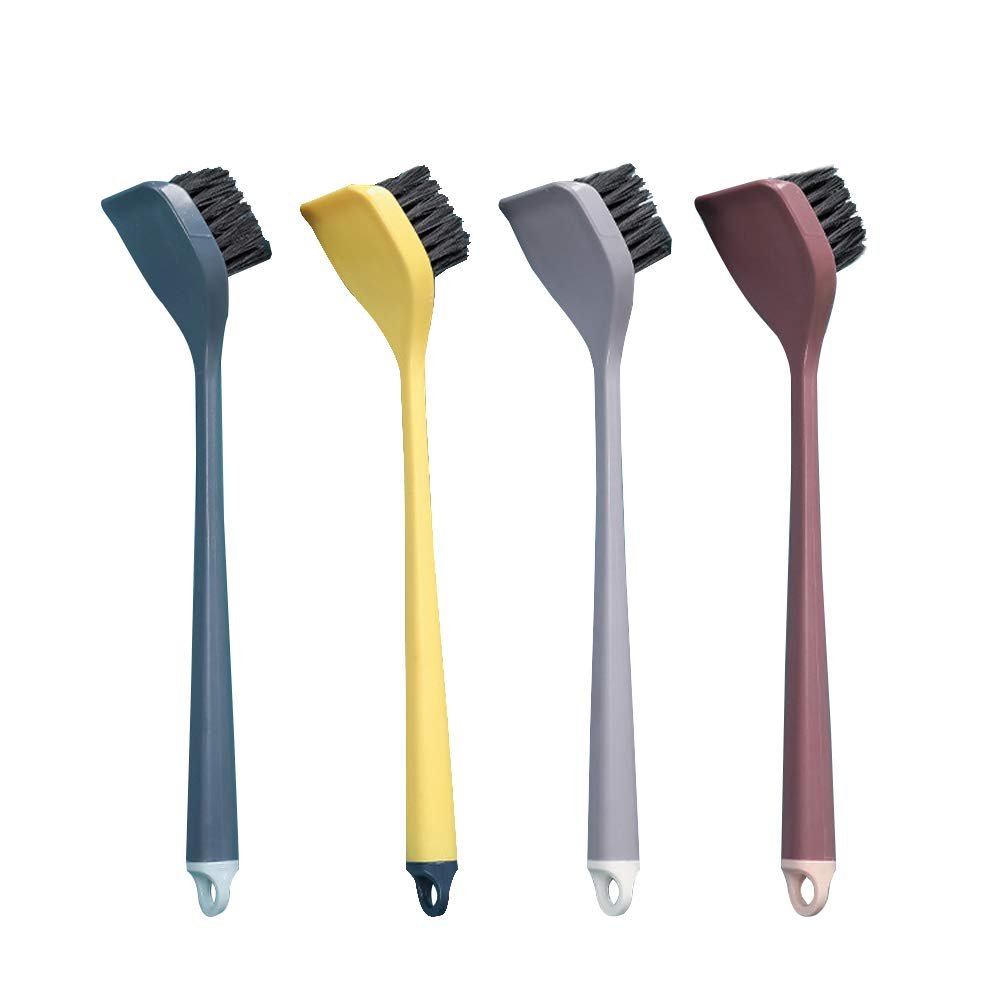 4Pcs Dish Brush Set Long Handle Dish Brush Pot and Pan Cleaning Brushes with Non-Scratch Bristles for Cleaning Dishes