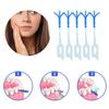 200-Count Silicone Interdental Brushes | Blue Dental Floss Sticks | Effective Plaque Removal | Gentle on Gums | Easy-to-Use Teeth Cleaning Tool | Includes Storage Box view 4