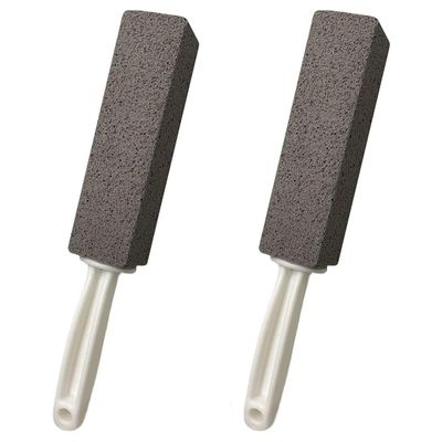 Handle Toilet Bowl Cleaner Pumice Stone Sticks Hard Water Ring Stains Remover for Kitchen/Bath/Pool/Household Cleaning (2 Pack)